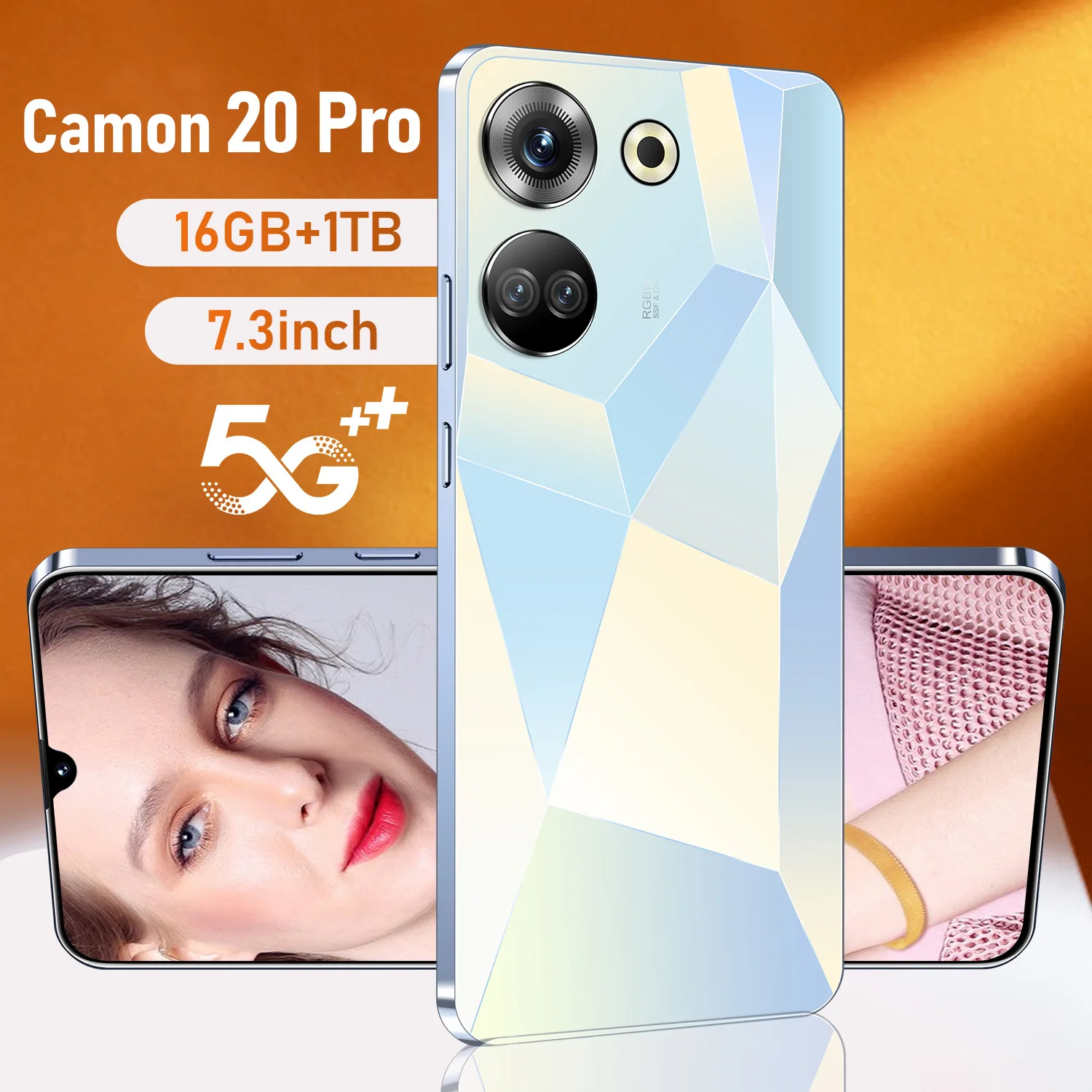 Cross-border New Smartphone Camon 20 Pro 16+1T Large Memory 5G MediaTek Processor 2500-2999mAh Battery 8MP 3GB - Image 4