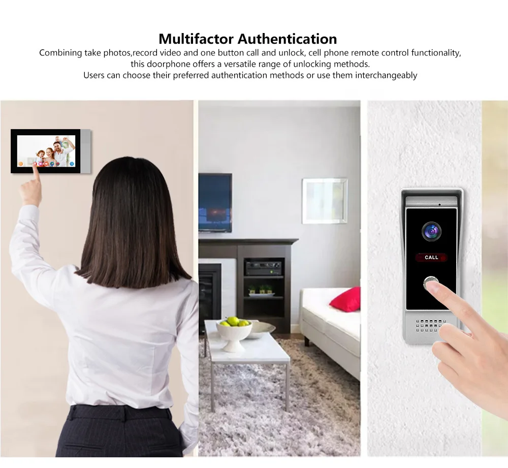 Motion Detection Door Camera Villas 1080P Security Visual Doorbell Video Intercom Waterproof Tuya Smart WiFi Video Door Phone - Image 4