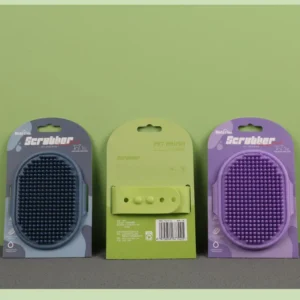 China Manufacturer Pet Cat Bath Massage Custom Dog Rubber Brush Dog Bathing Brush Shower Dog Massage Brush with Buckle Pack of 100