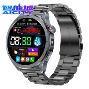 New Bluetooth Smart Watch Stainless Steel Strap Dual Straps 1ATM Waterproof Sleep Analysis Watch Pack of 2
