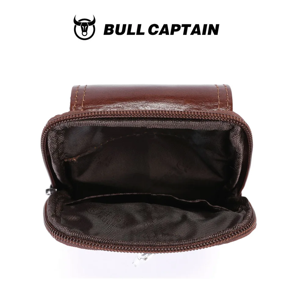 BULLCAPTAIN Genuine Leather Men'S Belt Phone Pouch for 5.5 to 6.4-Inch Phones Vertical Style Includes Card Holder and Key Pouch Pack of 2 - Image 4