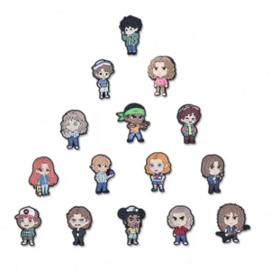 Clog Charms Stranger Things the Classic of Mountains and Rivers Wholesale PVC Designer Shoes Charms