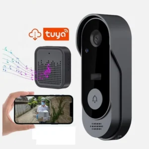 Tuya Smart Video Doorbell IP65 Waterproof Battery Low Power Wireless Intercom WiFi Smart Home Monitoring Doorbell Pack of 10