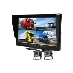 7-Inch 1080P IPS Truck Driving Recorder 4 Camera 4-Way Synchronous Display Night Vision Waterproof AI Pedestrian Parking Monitor