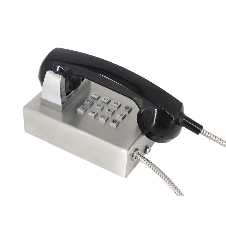 Weatherproof SUS304 Indoor/Outdoor Office Analog/VOIP Telephone, CE/FCC Certification for Corded Telephones