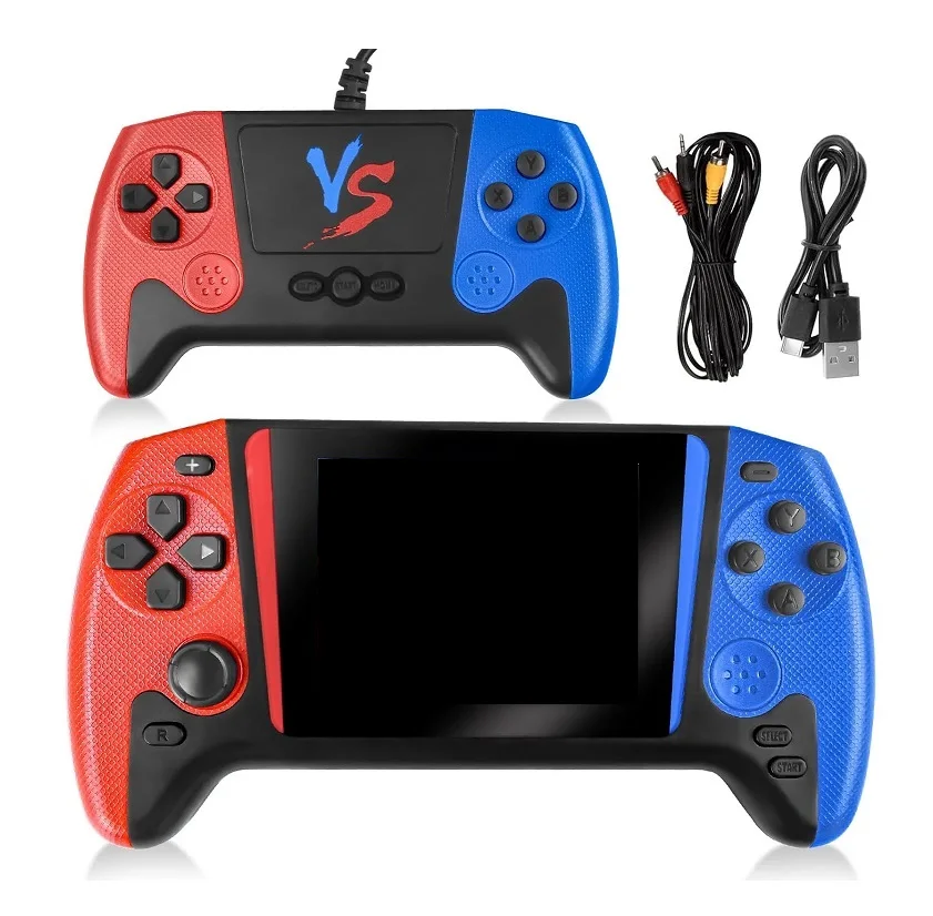 Q21 Retro Handheld Game Console 500 in 1 3.5inch Large Screen Nostalgic Classic Two-Player Gaming Device for Kids