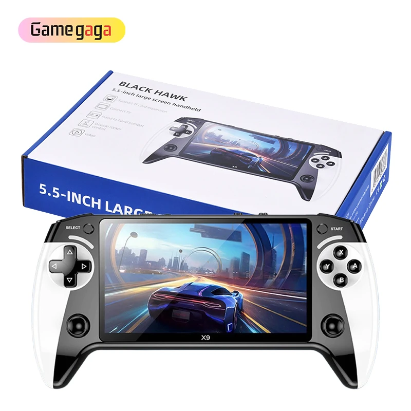 Yo X9 5.5 Inch HD Screen Handheld Game Player Portable Retro Video Console with Classic Support Kids Gift
