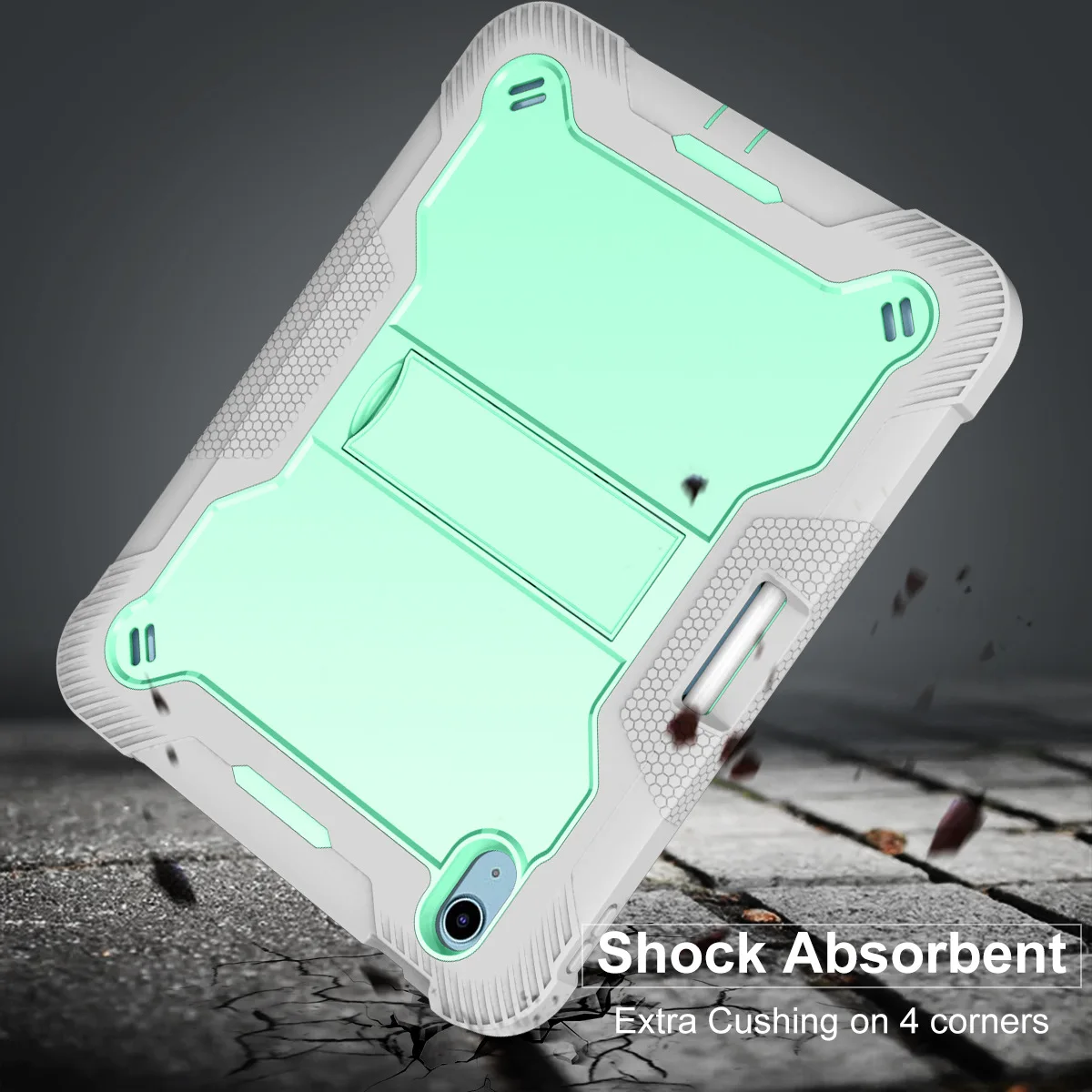 360 Rotating Shockproof Heavy Duty Rugged Tablet Case for iPad 11 A16 Case for iPad 10th Generation 10.9" Case Anti Shock Pack of 10 - Image 4