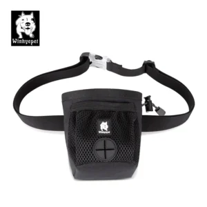 Winhyepet Waterproof Portable Outdoor Walking Bag Adjustable Durable Pet Dog Trainer Waist Small Training Pouch Treat Poop Bag Pack of 10