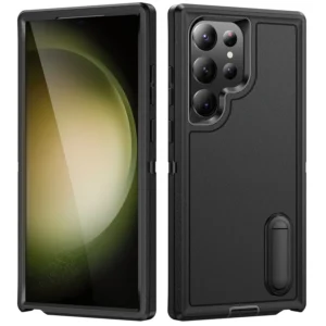 Defender 3-in-1 Protection Case with Stand - Shockproof Rugged Cover for Samsung Galaxy S26 Ultra / S25 Ultra / S24 Ultra Pack of 10