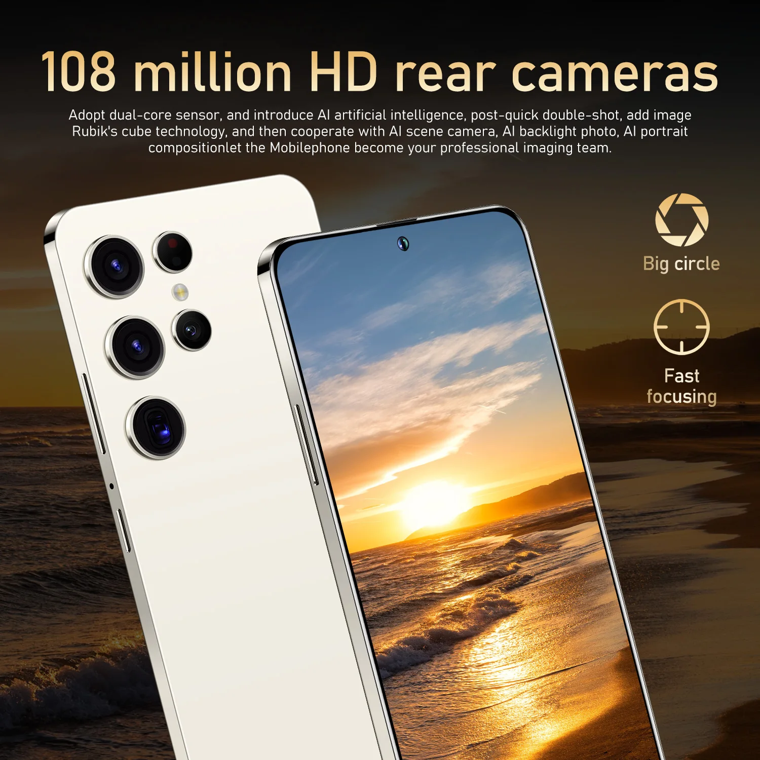 S24 ULTRA 7.2 Inch 16GB+1TB 48MP+108MP Face Unlock Full Display Android 12 Cell Phone 5G Mobile Phone Motherboard - Image 2