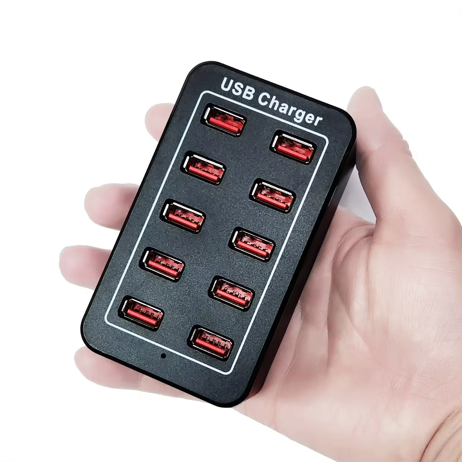 Quick Charge 50W 5V 10A 10 Ports Multi Devices USB Charger Smart Power Charger for Cell Phone and Tablet - Image 3