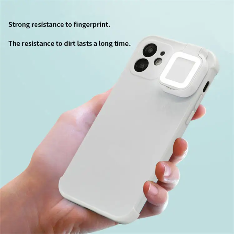 New Ring Fill Flashlight Mobile Cover Case Girl Luminous Led Selfie Light up Phone Cases -11Pro Max for iPhone 16 - Image 4