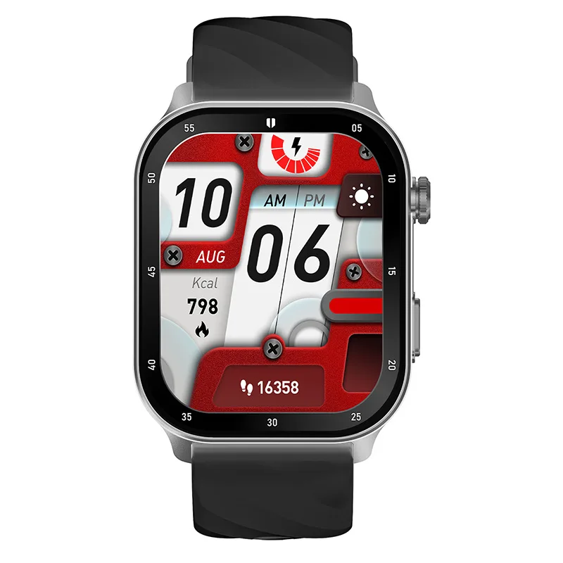 LC211 Luxury Fashion GPS Smart Watch 2.01inch TFT Display BT Calling Sleep Heart Rate Monitoring 1ATM Compass Silicone Pack of 10 - Image 2