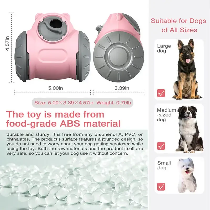 Intelligent Eco-Friendly Slow-Release Pet Food Dispenser Cat & Dog Feeding Toys with No Fall Swing Free Standing Feeding Carts Pack of 20 - Image 4