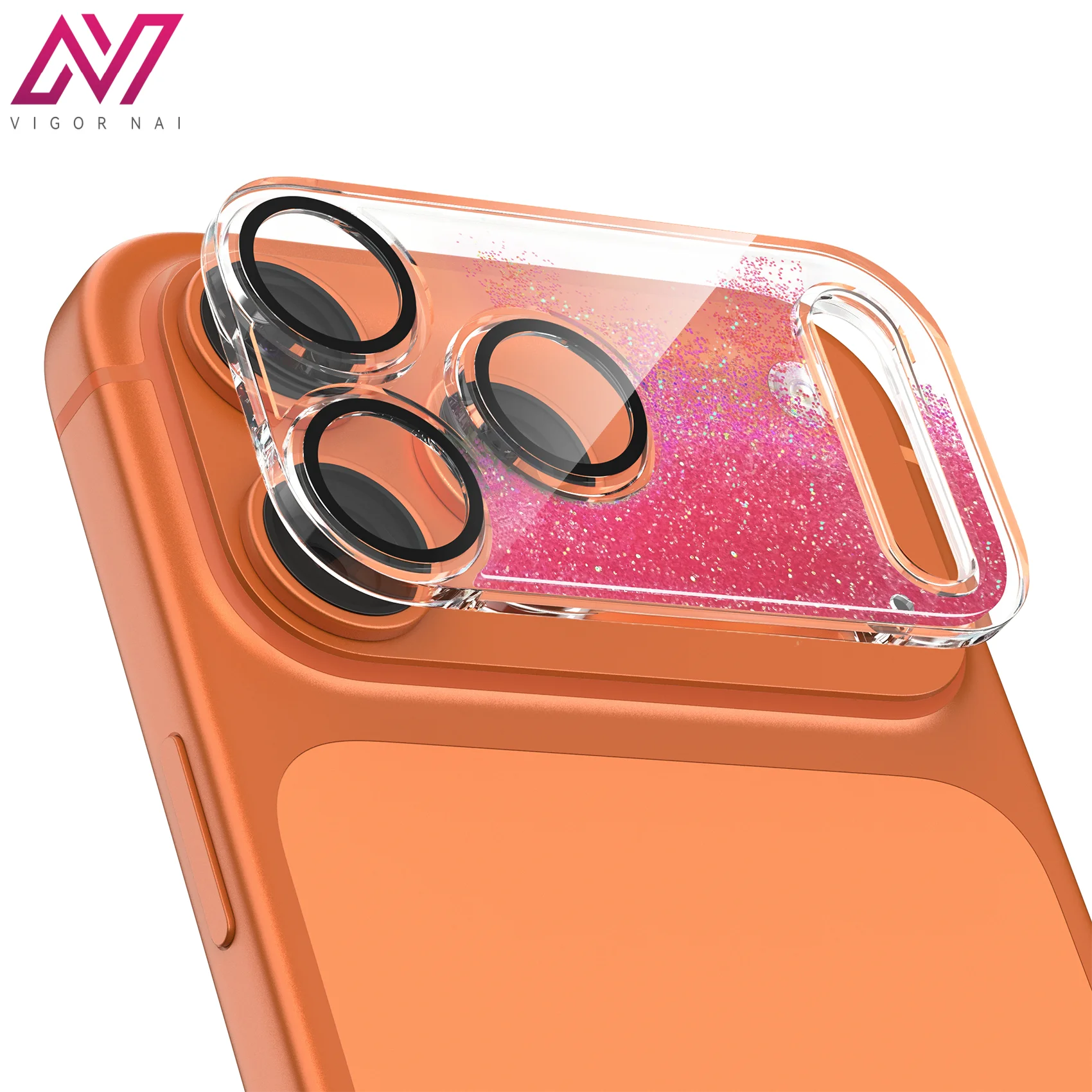 Bling Shimmer Tempered Glass 9H 3D HD Clear Camera Protector for Universal Phone Lens Guard with Anti-Oil & Anti-Fingerprint - Image 3