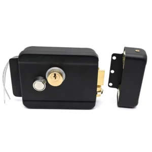 DC12V Access Entry Security System Electronic Door Lock Anti-theft Electric Rim Lock Metal Door Main Gate Lock With Key Security Pack of 2