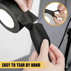 Professional Matte Black Gaffer Tape No Residue Non-reflective for Film Studio Pack of 10