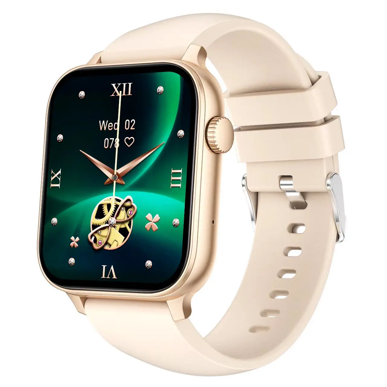 TG06 1.85 Inch TFT Screen Smartwatch 300mAh Sport Square Watch with BLE 5.3 Phone Call Sleep Heart Rate Music Player Features Pack of 10 - Image 3