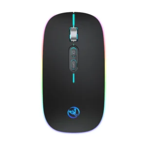 HXSJ Factory Price Customizable Rechargeable Mouse Dual Mode RGB Wireless Gaming Mouse for Office PC Laptop