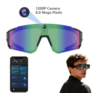 New Trend Unisex Sunglasses with Built-in Smart Camera Video ChatGPT Headset Outdoor Sports & Cycling Wireless Sport Glasses Pack of 2