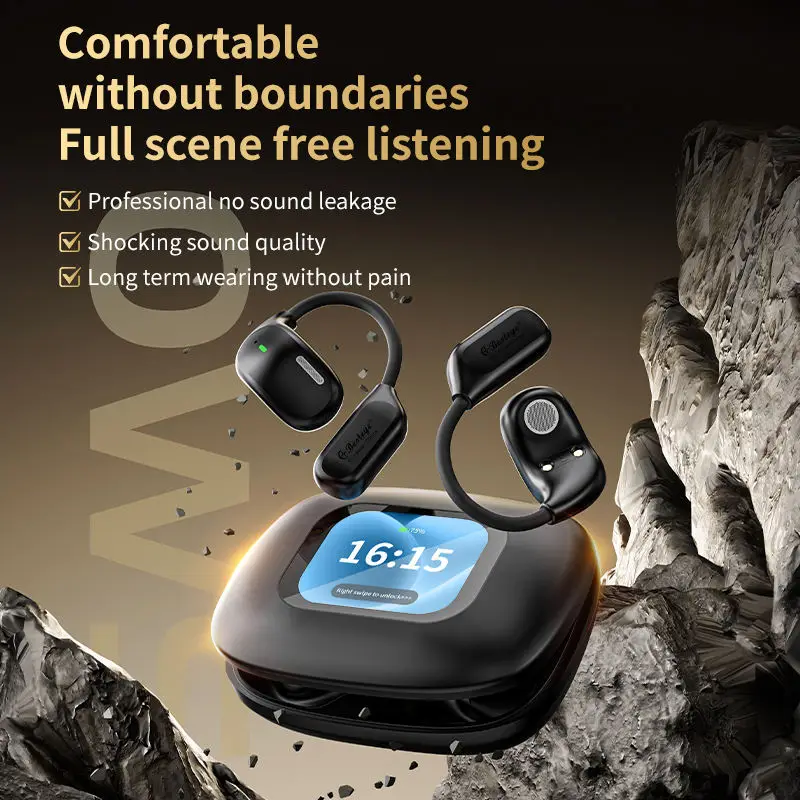 Ai Translator Smart Screen Control Earbuds JL Chipset Touch Control Gaming Stopwatch BT V5.4 Waterproof Wireless Digital Display Pack of 2 - Image 4