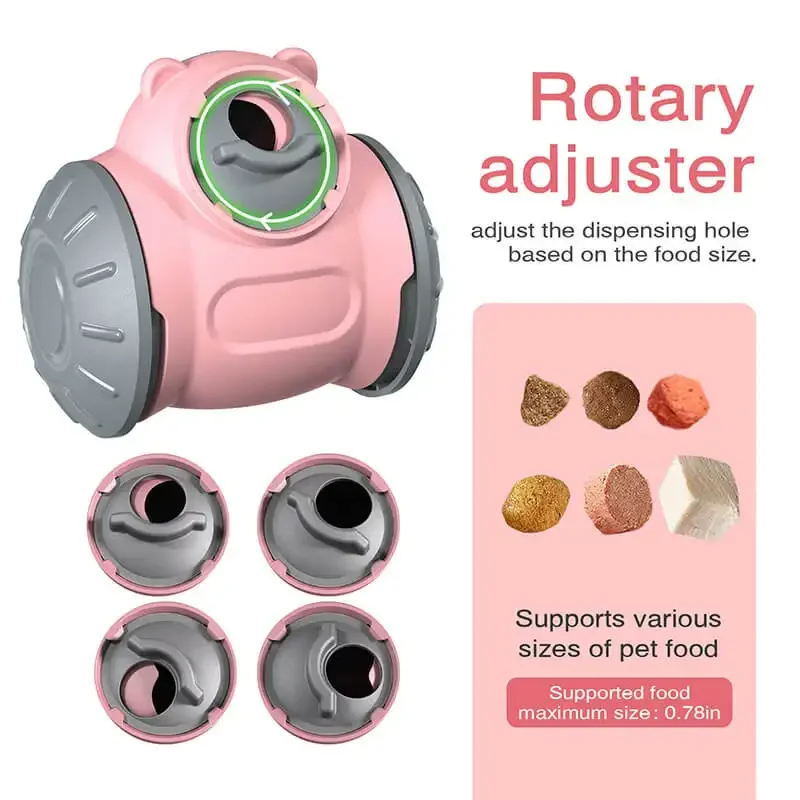 Intelligent Eco-Friendly Slow-Release Pet Food Dispenser Cat & Dog Feeding Toys with No Fall Swing Free Standing Feeding Carts Pack of 20 - Image 3
