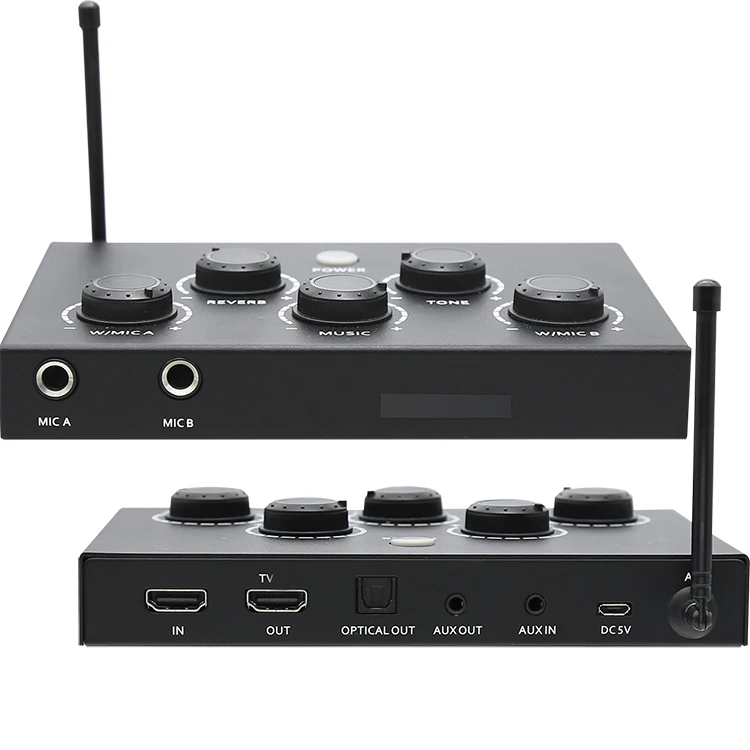 Karaoke Digital Mixer Audio Effect BT Wireless Microphone Karaoke Home Systems Dual Uhf Wireless Microphone for House Karaoke - Image 3