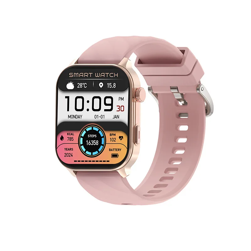 LC211 Luxury Fashion GPS Smart Watch 2.01inch TFT Display BT Calling Sleep Heart Rate Monitoring 1ATM Compass Silicone Pack of 10