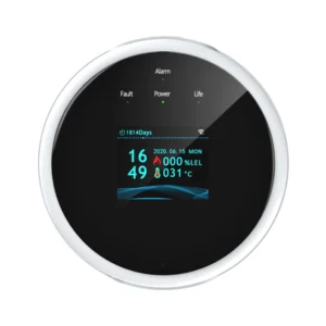 Tuya WiFi Smart Home Security System Durable Plastic Home LPG H2s Gas Leak Detector Alarm App Control with Smart Features Pack of 5