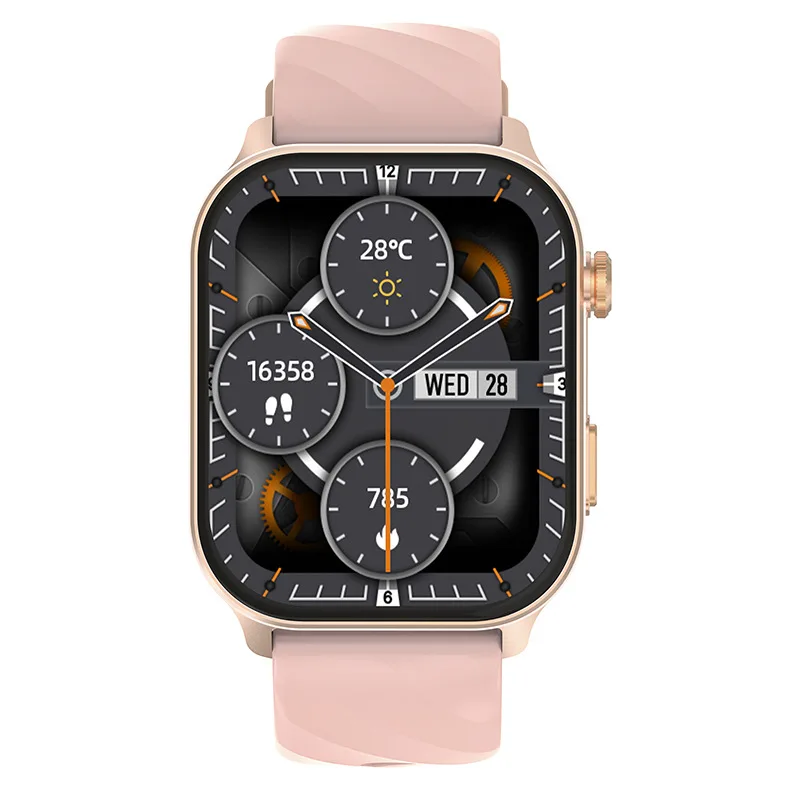 LC211 Luxury Fashion GPS Smart Watch 2.01inch TFT Display BT Calling Sleep Heart Rate Monitoring 1ATM Compass Silicone Pack of 10 - Image 3