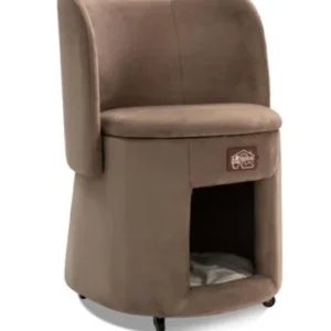 Multifunctional Foldable Chair Solid Pattern Shared by Humans & Pets with Pet Hideout Pack of 5