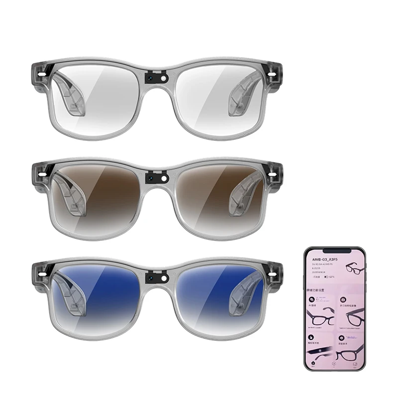 Multiple Frame Colors Lenses Smart Glasses Language Translator Artificial Intelligence Eyes Glass with Camera Ai Smart Glasses Pack of 2 - Image 3