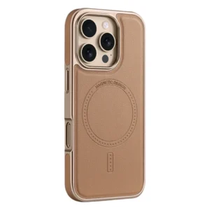 Luxury PU Leather Magnetic Case 14 15 16 Pro Max Electroplating Frame Wireless Charging Shockproof Cover for iPhone 13 Pack of 5