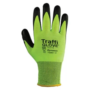 TraffiGlove Classic 5 Cut 5 Dynamic Safety Glove Size 9 Green