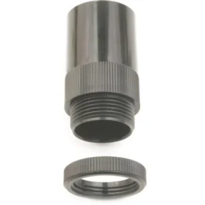 Newlec 20mm PVC Conduit Male Adaptor Black Complete With Lockring [Pack=10]