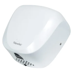 Newlec Hand Dryer Automatic Fast Drying Anti Vandal 1.4kw IP x 1 Die-Cast Metal White Enamel
