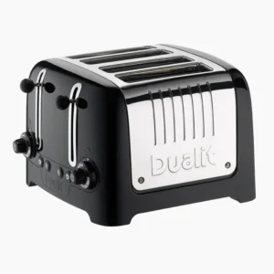 Dualit Toaster Lite Bread 4 Slice 1850W Black Bun/Bagel Toast Button