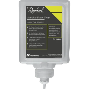 Allied International Raphael Antibac Foam Soap 1 Litre X 6 Cartridges