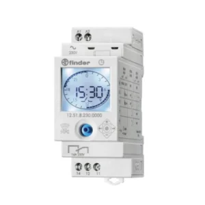 Finder Time Switch Dig Daily/Weekly 1Co 16A 230V Ac Grey 35mm Rail Mo