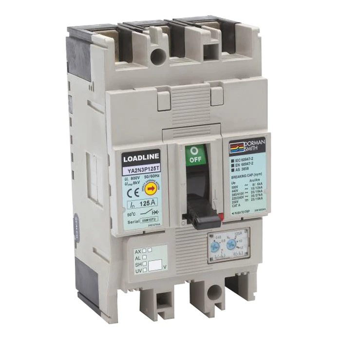 Dorman Smith MCCB Triple Pole Thermal/Magnetic 100A 36Ka Loadline Ya2 Frame