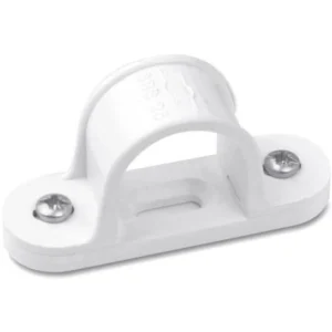 Newlec 20mm PVC Conduit Spacer Bar Saddle 2 Part White