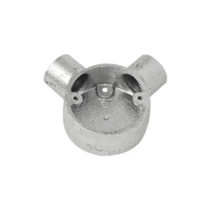 Metpro Malleable Steel Galvanised Angle Conduit Box 20mm