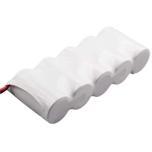 Yuasa 4Ah 6V Ni-Cad Battery With Leads and AMP Connector and Plate