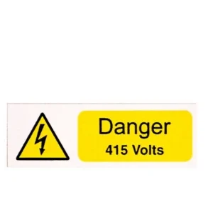Industrial Signs Ind Signs Danger 415V Label Pk10