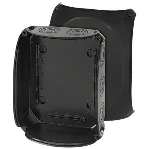 Hensel Junction Box 5 Pole 40A 255 x 205 x 112mm IP66/67 Black