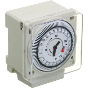 Europa Clock 24 Hour Analogue 15 Minute Segments Panel Mount