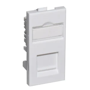 Connectix RJ45 Cat6 Compact Euro Module 1-Module 25 x 50mm White