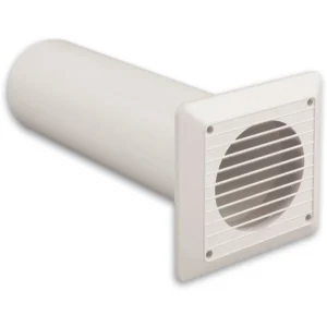 Newlec Wall Extract Fan Venting Kit White For 100mm Fans