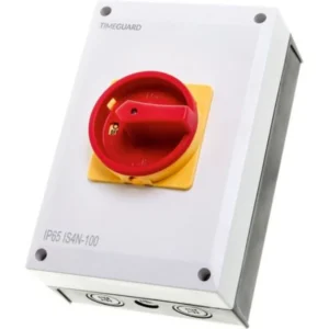 Timeguard Switch 4P Isolator Rotary IP65 100A